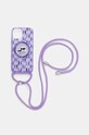 Karl Lagerfeld husă pentru telefon iPhone 15 / 14 / 13 6.1" KLHMP15SHCKCKLCU violet AA00