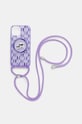 Karl Lagerfeld husă pentru telefon iPhone 15 / 14 / 13 6.1" KLHMP15SHCKCKLCU violet AA00