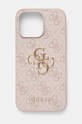 Guess etui pentru telefon iPhone 15 Pro Max 6.7 pentru telefon roz GUHCP15X4GMGPI