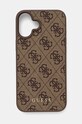 Etui za telefon Guess iPhone 16 Plus 6.7 za telefon smeđa GUHCP16MG4GFBR