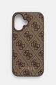 Чохол на телефон Guess iPhone 16 6.1 для телефону коричневий GUHCP16SG4GFBR
