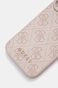 Obal na telefon Guess iPhone 16 6.1 GUHCP16SG4GFPI růžová AA00