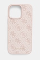 Obal na telefon Guess iPhone 16 Pro Max 6.9 na mobil růžová GUHCP16XG4GFPI