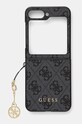 Guess etui pentru telefon Z Flip6 F741 pentru telefon negru GUHCZF6GF4GGR