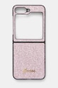 Puzdro na mobil Guess Z Flip6 F741 na mobil ružová GUHCZF6HGGSHP