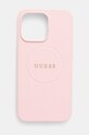Puzdro na mobil Guess iPhone 15 Pro Max 6.7 na mobil ružová GUHMP15XPGHSMMP