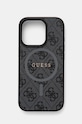 Guess etui na telefon iPhone 16 Pro 6.3 na telefon czarny GUHMP16LG4GFRK