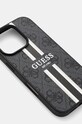 Obal na telefon Guess iPhone 16 Pro 6.3 GUHMP16LP4RPSK černá AA00