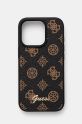 Guess custodia per telefono iPhone 16 Pro 6.3 custodia per telefono marrone GUHMP16LPGPYSK