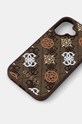 Чехол на телефон Guess iPhone 16 6.1 GUHMP16SP4PWPW коричневый AA00
