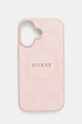 Чохол на телефон Guess iPhone 16 6.1 для телефону рожевий GUHMP16SPSAPSMEP