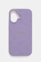 Guess etui na telefon iPhone 16 6.1 na telefon fioletowy GUHMP16SPSAPSMEU