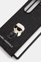 Karl Lagerfeld etui pentru telefon Z Fold6 F956 KLHCZFD6SAPKINPKK negru AA00
