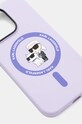 Karl Lagerfeld etui pentru telefon iPhone 14 Pro 6.1 KLHMP14LSCMKCRHU violet AA00