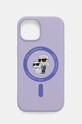 Karl Lagerfeld etui pentru telefon iPhone 15 6.1 pentru telefon violet KLHMP15SSCMKCRHU