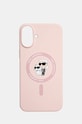Чехол на телефон Karl Lagerfeld iPhone 16 Plus 6.7 для телефона розовый KLHMP16MSCMKCRHP