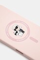 Чохол на телефон Karl Lagerfeld iPhone 16 Plus 6.7 KLHMP16MSCMKCRHP рожевий AA00