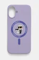 Θήκη κινητού Karl Lagerfeld iPhone 16 Plus 6.7 για τηλέφωνο μωβ KLHMP16MSCMKCRHU