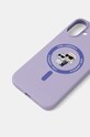 Чохол на телефон Karl Lagerfeld iPhone 16 Plus 6.7 KLHMP16MSCMKCRHU фіолетовий AA00