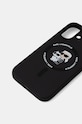 Karl Lagerfeld etui pentru telefon iPhone 16 6.1 KLHMP16SSCMKCRHK negru AA00