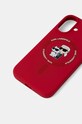 Karl Lagerfeld custodia per telefono iPhone 16 6.1 KLHMP16SSCMKCRHR rosso AA00