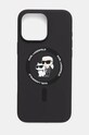 Karl Lagerfeld etui pentru telefon iPhone 16 Pro Max 6.9 pentru telefon negru KLHMP16XSCMKCRHK