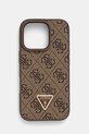 Guess telefon tok iPhone 16 Pro 6.3 telefonhoz barna GUHCP16LP4TDPW