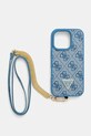 Чехол на телефон Guess iPhone 16 Pro 6.3 для телефона голубой GUHCP16LP4TDSCPB