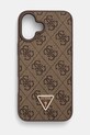 Obal na telefon Guess iPhone 16 Plus 6.7 na mobil hnědá GUHCP16MP4TDPW