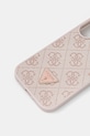 Etui za telefon Guess iPhone 16 6.1 GUHCP16SP4TDPP roza AA00
