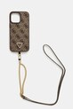 Guess etui na telefon iPhone 16 Pro Max 6.9 na telefon brązowy GUHCP16XP4TDSCPW