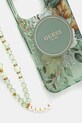 Чехол на телефон Guess iPhone 16 Pro 6.3 GUHMP16LHFWBRCESN зелёный AA00