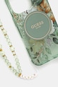 Puzdro na mobil Guess iPhone 16 Pro 6.3 GUHMP16LHFWBRCESN zelená AA00