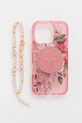 Чехол на телефон Guess iPhone 16 Pro 6.3 для телефона розовый GUHMP16LHFWBRCESP