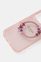 Чехол на телефон Guess iPhone 16 Pro 6.3 GUHMP16LHFWFCP розовый AA00