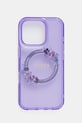 Θήκη κινητού Guess iPhone 16 Pro 6.3 για τηλέφωνο μωβ GUHMP16LHFWFCU
