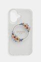 Чехол на телефон Guess iPhone 16 6.1 для телефона прозрачный GUHMP16SHFWFCT