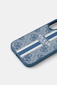 Puzdro na mobil Guess iPhone 16 6.1 GUHMP16SP4RPSB modrá AA00