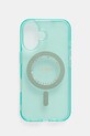 Puzdro na mobil Guess iPhone 16 6.1 na mobil tyrkysová GUHMP16SPFTDTEN