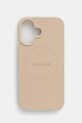 Guess etui pentru telefon iPhone 16 6.1 pentru telefon bej GUHMP16SPGHSMME