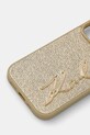 Karl Lagerfeld husă pentru telefon iPhone 16 Pro 6.3 KLHCP16LPFMFBKMD aur AA00