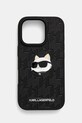 Karl Lagerfeld etui na telefon iPhone 16 Pro 6.3 na telefon czarny KLHCP16LPGKLCHPK