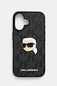 Karl Lagerfeld etui na telefon iPhone 16 6.1 na telefon czarny KLHCP16SPGKLKIPK