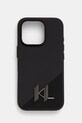 Θήκη κινητού Karl Lagerfeld iPhone 16 Pro 6.3 για τηλέφωνο μαύρο KLHMP16LSCMKMPCK