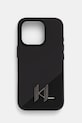 Θήκη κινητού Karl Lagerfeld iPhone 16 Pro 6.3 για τηλέφωνο μαύρο KLHMP16LSCMKMPCK