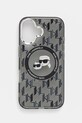 Karl Lagerfeld etui pentru telefon iPhone 16 6.1 cu modele negru KLHMP16SHMCKMHK