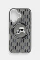 Karl Lagerfeld etui pentru telefon iPhone 16 6.1 cu modele negru KLHMP16SHMCKMHK