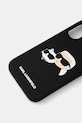 Karl Lagerfeld custodia per telefono iPhone 16 6.1 KLHMP16SSKCHPPLK nero AA00