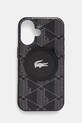 Lacoste etui pentru telefon iPhone 16 6.1 pentru telefon negru LCHMP16SUBSK