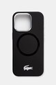 Lacoste telefon tok iPhone 16 Pro 6.3 telefonhoz fekete LCHMP16LSMAK
